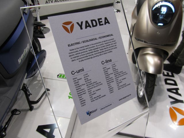 Yadea ad EICMA 2018